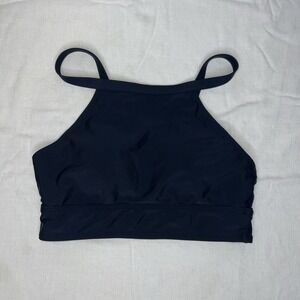 Juniors Girls Size Small Black Halter Swim‎ Top \ Workout Top